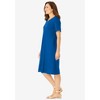 Woman Within Plus Size Perfect Short-Sleeve Crewneck Tee Dress - 4 of 4