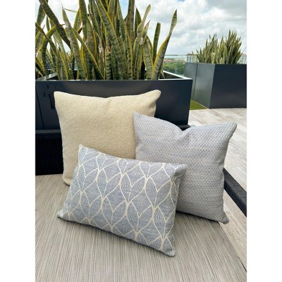 Coastal Breeze Indigo Blue Indoor Outdoor Pillow