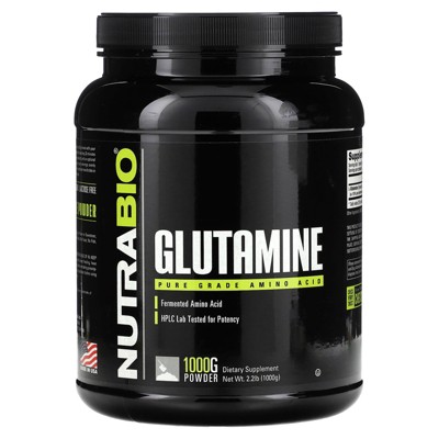NutraBio Glutamine, Pure Grade Amino Acid, 2.2 lbs (1,000 g)