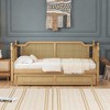 Merax Rustic Twin Size Rattan Daybed with Twin Trundle - 2 of 4