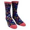 Crazy Dog T-Shirts Women's Awesome Mom Socks Cute Mothers Day Flowers Novelty Footwear For Mama - 2 of 4