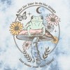 Juniors Womens Lost Gods Happy Soul Frog Quote Crop T-Shirt - 2 of 4