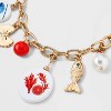 Herbs Fish and Pasta Charm Pendant Necklace - Universal Thread™ Gold - 4 of 4