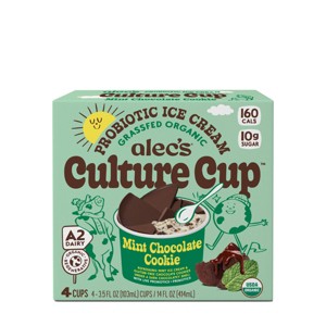 Culture Cup Organic Frozen Mint Chocolate Cookie - 4ct/14 fl oz - 1 of 4