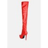 Marvelettes Faux Leather High Heeled Long Boots Women - 3 of 4