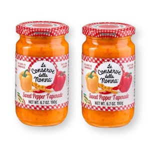 Le Conserve della Nonna SWEET PEPPER Tapenade/Spread 6.7 Oz. /190 G. (Pack of 2) - 1 of 4