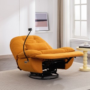 Racxily Power Recliner Swivel Glider USB Charger With Bluetooth Music Player Different Function Sleep Working Game and Leisure Model - 1 of 4