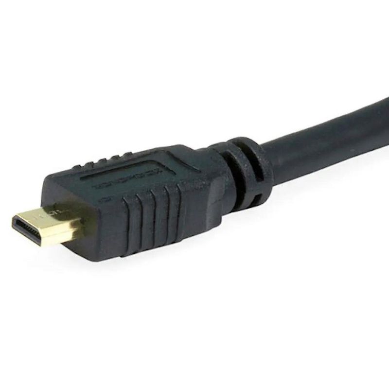 Monoprice Standard HDMI Cable - 6 Feet - Black | With HDMI Micro Connector, 1080i @ 60Hz, 4.95Gbps, 34AWG, 3 of 4