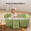 BabyBond Collapsible Baby Bathtub for Infants to Toddler, Portable Travel Baby Tub  with Non-Slip Base - 3 of 4