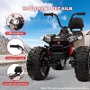 24V Kids ATV With 2 Seater, 4x200W Powerful Engine, Dual 7AH Batteries, Accelerator Handle, EVA Tires,  LED Lights & Music - 2 of 4