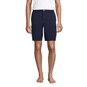 Lands' End Men's 9" Outrigger Stretch Cargo Swim Trunks with No Liner - 1 of 4