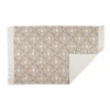 Design Imports Geometric Textured Fringe - Stone - 4 X 6 Ft - 2 of 4