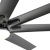 Wanze of Ocean 66in. LED Indoor Black Smart Ceiling Fan with App&Remote Control and 3 Colors Adjustable - 2 of 4