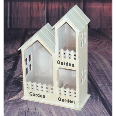 Rustic Gray 3-Section Novelty Wall Planter