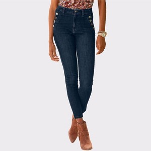 Women's High Waisted Pants - LASCANA - 1 of 4