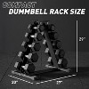 ER KANG Dumbbell Set, Rubber Hex Dumbbell Set with Optional Dumbbell Rack, Strength Traning Weight Set Home Gym Equipment(200LBS Dumbbell Set)¡ - 3 of 4
