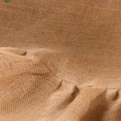 Natural Jute Ruffled 84" Christmas Tree Skirt