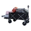 DSVIMOY 300L Collapsible Folding Wagon, Extra Long Collapsible Wagon with Tailgate for Garden Sports Camping, Black&Gray, 49.02"*22.05"*35.04" - 4 of 4