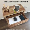 Coucheta 44.8" Vintage Dresser - 5-Drawer Tall Storage Chest, Wooden Organizer for Closet, Kids Room & Nursery - 4 of 4