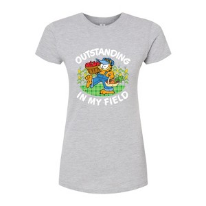 Women's - Garfield - Outstanding In My Field Fitted Graphic T-Shirt - 1 of 3