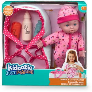 Kidoozie Just Imagine Cuddle & Carry Playset – 12” Soft Baby Doll