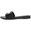 Journee Collection Womens Clair Tru Comfort Foam Slide Low Block Heel Sandals Black 6 - 2 of 4