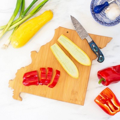 Missouri State Shaped Bamboo Cutting and Serving Board