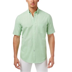 Club Room Mens Mirco-Check Button Up Shirt - 1 of 1