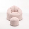 CAVINAS Microfiber Bean Bag Chair with Footrest,Lazy Sofa Chair with High Pressure Foam,Cozy Lounge Chair for Living Room - 4 of 4