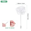 Unique Bargains Wedding Groom Boutonnieres Rose Flower Lapel Pins for Men 1 Pc - 3 of 4