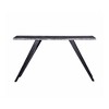 Acacia Wood Live Edge Console Table with Angled Metal Legs and Contemporary Style - 3 of 4