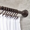 iDESIGN Cameo Metal Tension Rod Adjustable Customizable Curtain Rod Bronze - image 4 of 4