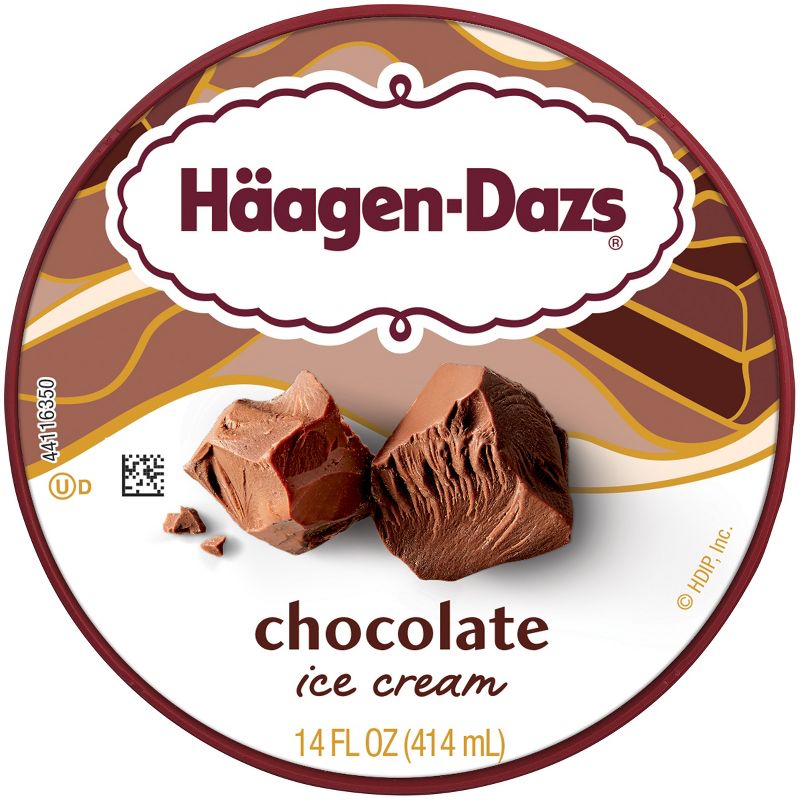 Haagen-Dazs Chocolate Ice Cream - 14oz, 4 of 8