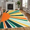Coucheta Area Rug Machine Washable Non-Slip Modern Minimalist Accent Carpet for Living Room Bedroom Entryway,Multi-Color & Size - 2 of 4
