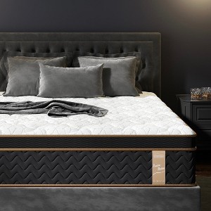 Vynxaria Plush 10" Hybrid Mattresses - Twin/King/Queen/Full Sizes with Gel Memory Foam - 1 of 4