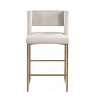 Brassex Set of 2 Anthony Counter Height Barstools - image 2 of 4