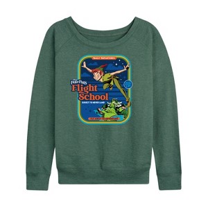 Women's - Disney - Peter Pan Lightweight French Terry Wide Neck Long Sleeve Shirt - 1 of 4