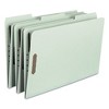 Smead Recycled Pressboard Fastener Folders, 1" Expansion, 2 Fasteners, Legal Size, Gray-Green Exterior, 25/Box - 4 of 4