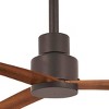 65" Minka Aire Simple Bronze Outdoor Ceiling Fan with Remote Control - 3 of 4