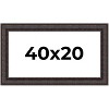 PosterPalooza | Panoramic 3.5" Wide Ornate Brown Frame - UV Acrylic, Foam Board Backing, Hanging Hardware - 2 of 4