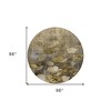 Taupe Beige And Tan Floral Washable Indoor Outdoor Area Rug - 3 of 4