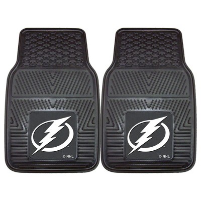 NHL Tampa Bay Lightning Vinyl Car Mat Set - 2pc