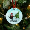 Christmas Funny Black Cat Gifts for Women Men - Ceramic Christmas Ornaments 2025 for Tree - 3 of 4
