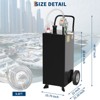 Fuel Caddy, Fuel Transfer Tank with Pump, Gas Storage Tank, Gasoline Diesel Fuel Container for Cars, Lawn Mowers, ATVs, Boats - 2 of 4