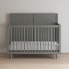 Child Craft Surrey Hill 4-in-1 Convertible Crib, Converts to Day Bed, Toddler Bed, Full Size Bed, 3 Mattress Positions, Baby Safe Finish (Lunar Gray) - 2 of 4