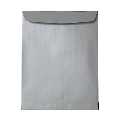 JAM Paper 10 x 13 Open End Catalog Metallic Envelopes Stardream Silver V018324