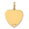 Black Bow Jewelry 14k Yellow Gold #1 Goddaughter Heart Disc Charm or Pendant, 17mm - 3 of 4
