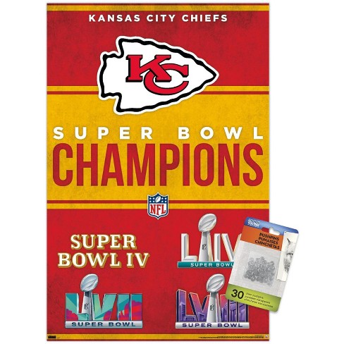 Trends International NFL Kansas City Chiefs - Champions 24 Unframed Wall Poster Prints - image 1 of 4