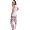 Just Love Womens Tank & Pant Cute Pajama Set - Ribbed PJ Sets Sleepwear Loungewear - 2 of 3
