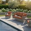Covers&All Georgetown 79.5 in L 3-Seater Sofa, Gray Fir Wicker w / Sunbrella Cushions - 3 of 4